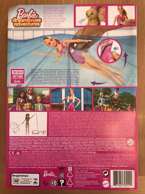 BARBIE DREAMHOUSE ADVENTURES Swim n Dive Doll £25.00 - PicClick UK
