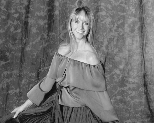 OLIVIA NEWTON-JOHN  smiling studio portrait 8x10 inch photo