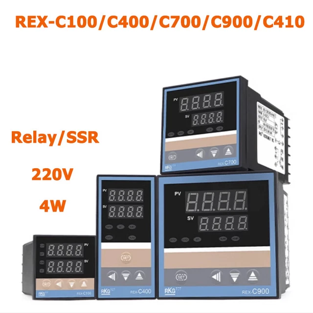 REX-C100/C400/C700/C900/C410 Digital Alarm PID Temperature Controller AC100-240V