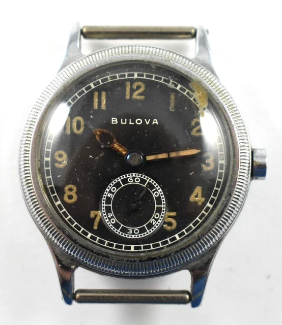 Orologio da polso Vintage Meccanico Carica a Mano Bianco ST96 Aviatore Analogico Uomo