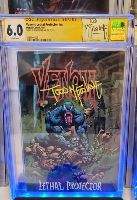 Venom lethal protector #NN tpb Cgc 6.0 Signed By Todd Mcfarlane Newsstand