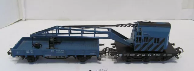 Märklin H0, Kranwagen mit Niederbordwagen und Kranauflieger, XU6272X