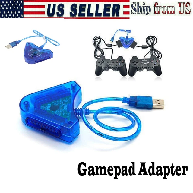 USB CONTROLLER GAMEPAD Adapter Convert PS2 and PSX controller, Gun to