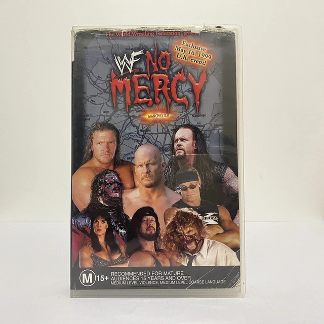WWF NO MERCY (VHS, 1999) RARE WWF WWE Wrestling Ex Rental VHS Video ...