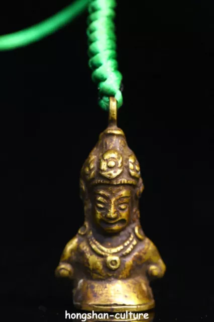 Ancien sceau de la statue de la déesse tibétaine Tara Guanyin Bouddha plaqué or