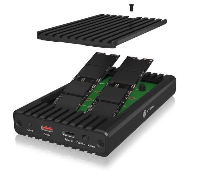 Geh Mod Box ICY BOX IB-2817MCL-C31 Gehäuse M.2 NVMe & SATA SSDs 61027 NEU EUR 79,99 ...
