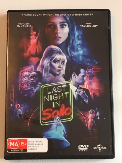 Last Night In Soho - R4 DVD (Thomasin McKenzie, Anya Taylor-Joy, Matt Smith)