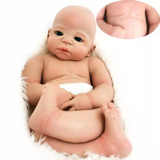 55cm  Reborn Baby Doll Already Painted Full Body Solid Silicone Girls Dolls