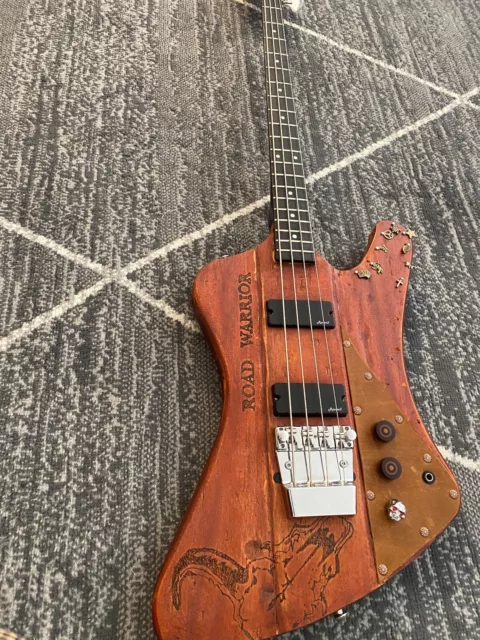 Custom made one-of-a-kind T-Bird "Road Warrior" Electric Bass 4 Strings