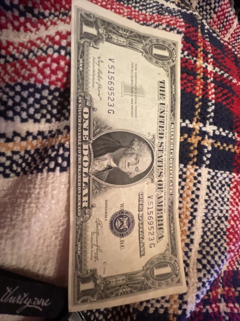 Consecutive 1957 One Dollar Blue Seal Note Silver Certificate Bill $1 Sequential