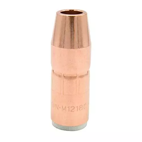 Miller Electric Nozzle,12.7mm Bore,Copper, 1/2" Bore - 1/8" Recess