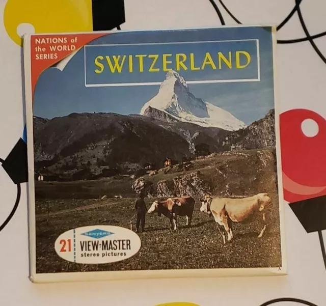 Sawyer's  B185 Switzerland Nations of the World view-master Reels Packet