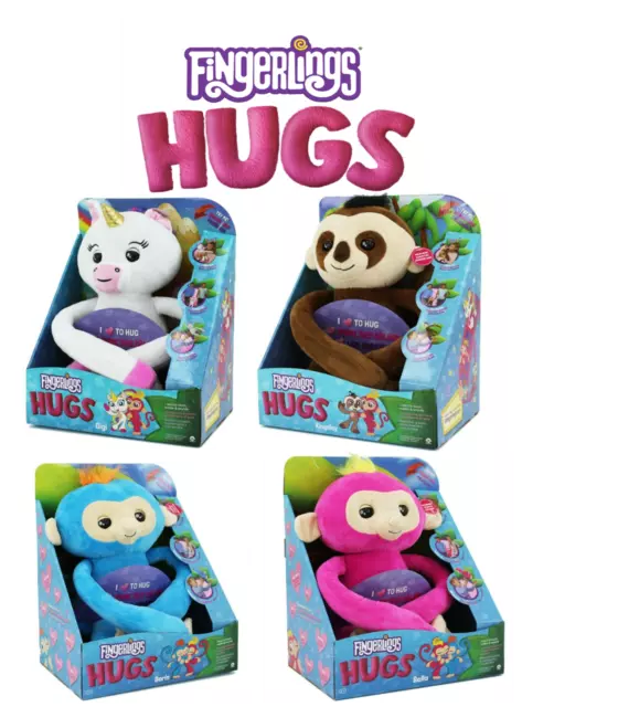 Fingerlings Hugs Interactive Plush Speaking Gigi/ Kinsley/ Borris/ Bella