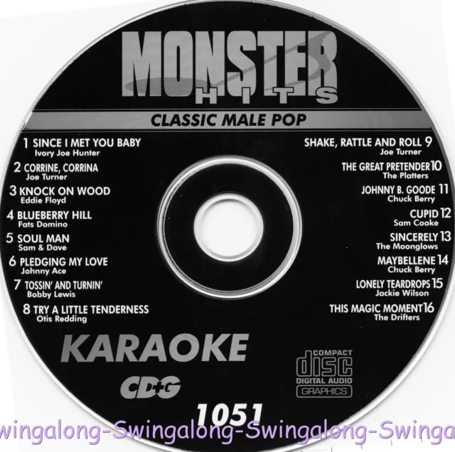 CLASSIC MALE POP MONSTER HITS #1051 KARAOKE CD+G Sam Cooke,Joe Turner,NEW