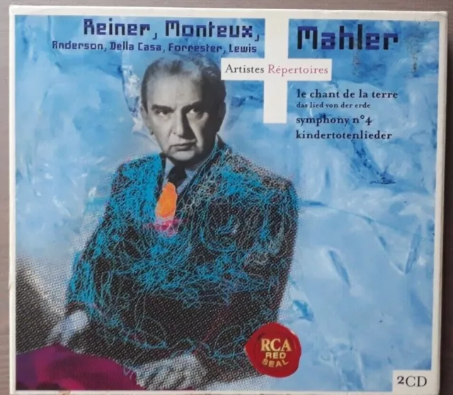 Mahler: Symphony  4 and two song cycles.  Reiner, Monteux. Double CD