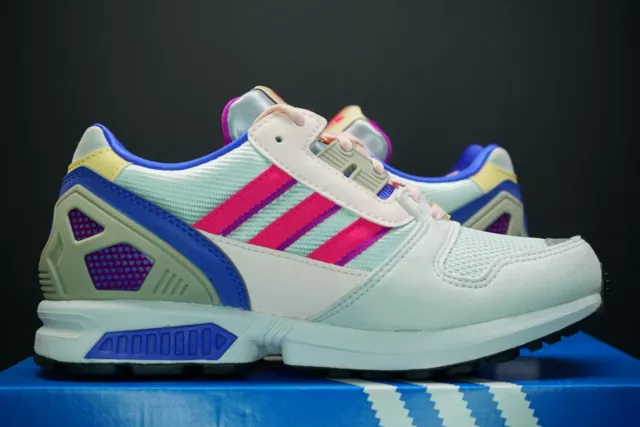 adidas ZX 8000 Schuhe H02148 weiß Shock rosa Damen reflektierend OG DS Torsion 2