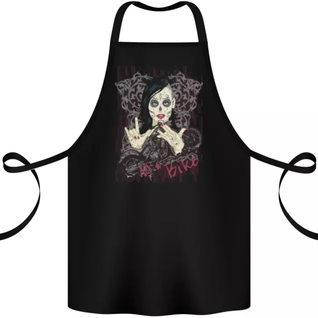 Ma Bike Skull Biker DotD Sugar Motorcycle Cotton Apron 100% Organic