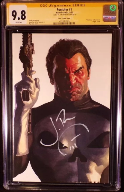 Punisher #1 Cgc Ss 9.8 Alex Ross Timeless Variant Signed & Sketched Jon Bernthal