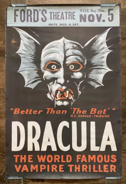 Poster Dracula at Ford's Theatre (T14) - Used