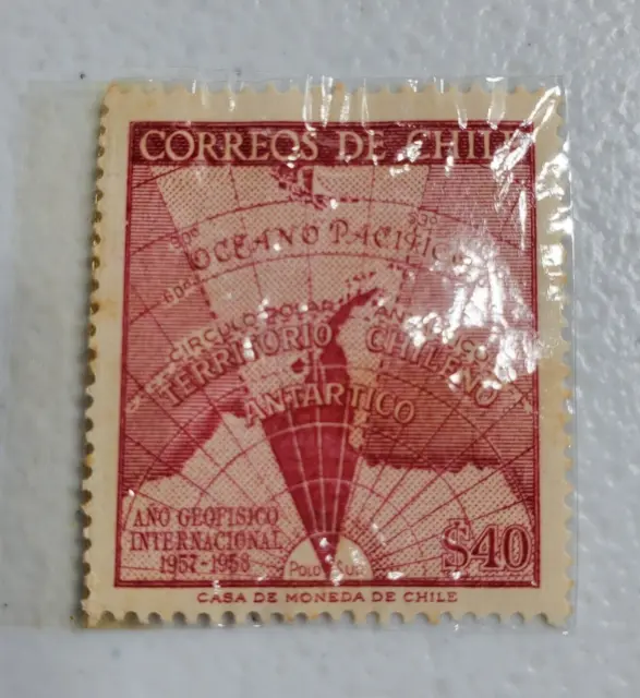 Correos De Chile  Ano Geofisico Internacional  1957-1958 $40 Postage    06/285