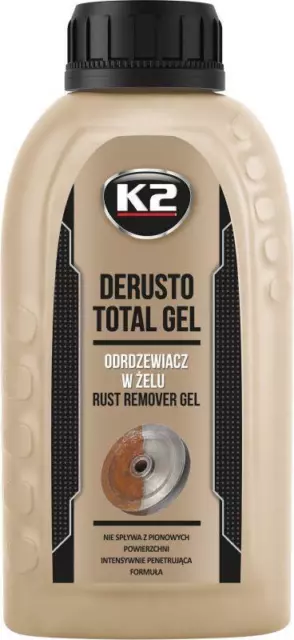 K2 DERUSTO TOTAL GEL Rust REMOVER KILLER TREATMENT PROTECT Gel 250ml