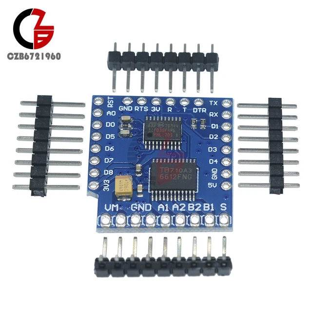WEMOS D1 MINI I2C Dual Motor Driver Shield Driver Module TB6612FNG 15V ...
