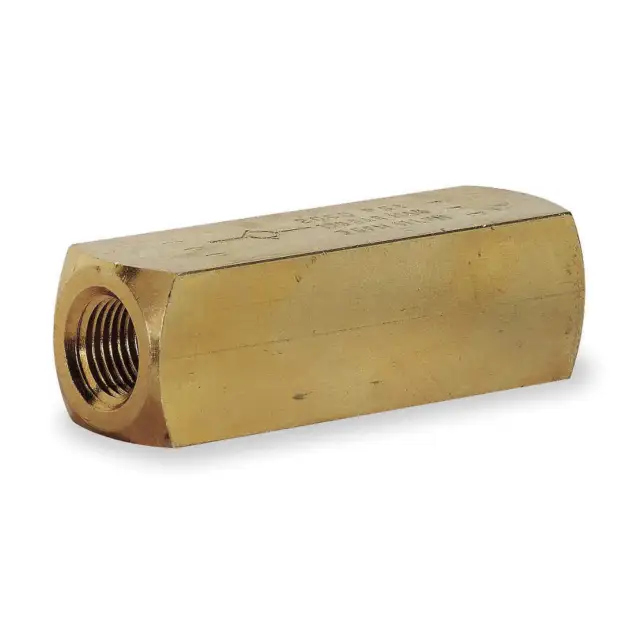 PARKER C400B Check Valve,Brass,1/4-18,5 GPM,2000 PSI