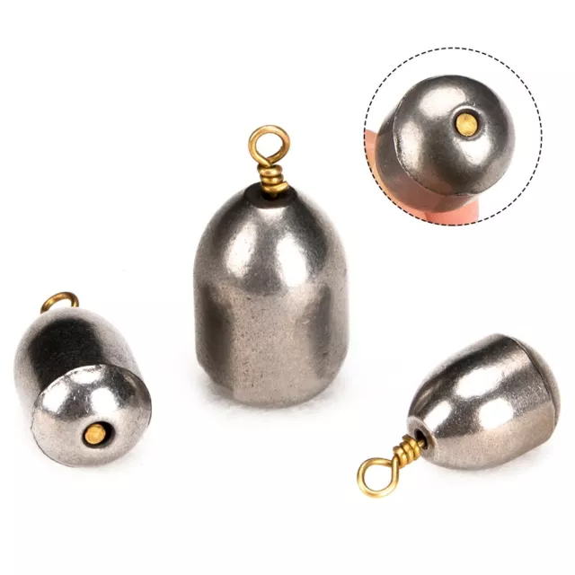 Durable Outdoor Bass Casting Sinkers Silver Sinker Weights Accessories