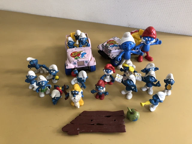 Lot Schtroumpfs Vintage - Figurines Anciennes Collection BD (occasion)
