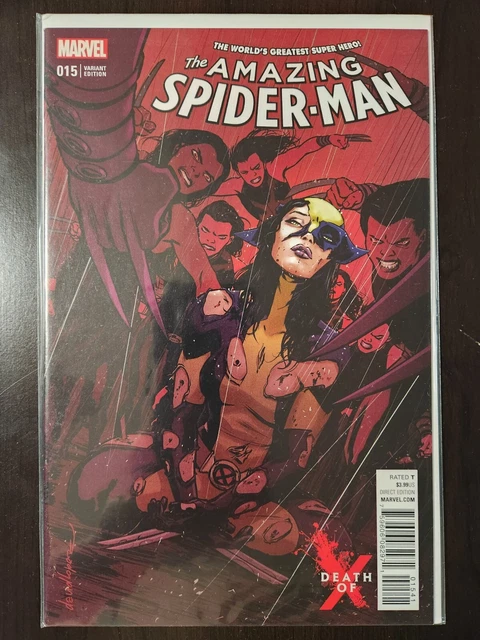 Amazing Spider-Man #15 David Lopez Death of X Variant Cover 2016 NM