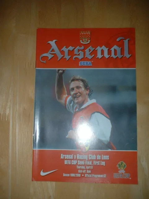 1999/2000 Arsenal V Racing Club De Lens - Uefa Cup Semi-Final