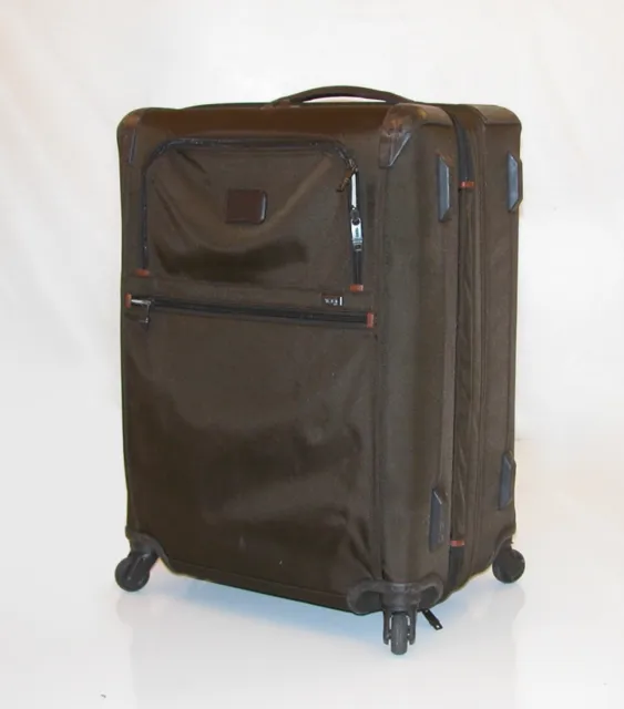 TUMI Alpha 2 Short Trip 26" Expandable 4 Wheeled Spinner ~22064 Brown *Ret: $875 2