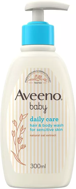 Aveeno Baby Daily Care Hair And Body Wash 300ml for Dry and Sensitive Skin