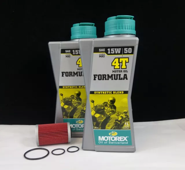 Service Kit Ölwechsel Ölfilter Motorex 15W50 passt für KTM Duke / RC 125