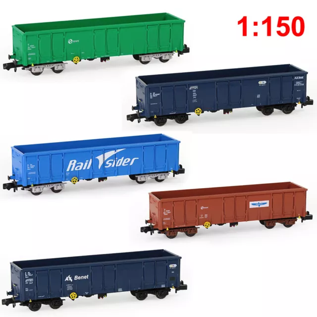 Evemodel N Scale 40ft High-side Gondola Car 1:150 Railway Wagons C15013