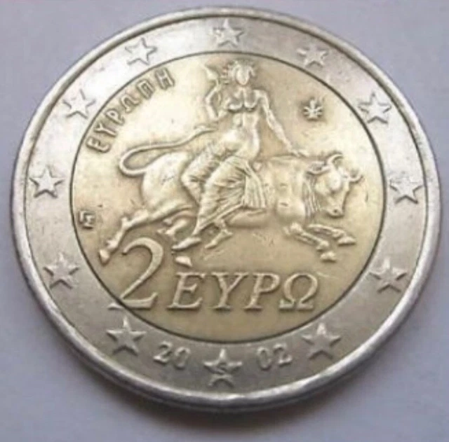 TRÈS RARE PIÈCE de 2 Euros Grèce 2002 avec ( S ) EUR 10.000,00 PicClick FR