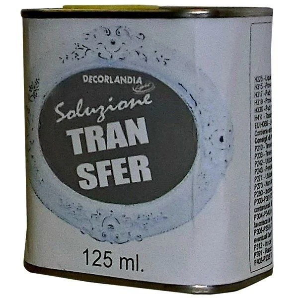 Soluzione Tran-sfer trasferimento immagine su legno stoffa Shabby Chalk