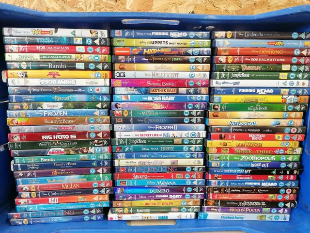 CHILDRENS KIDS FAMILY DVDs Disney Pixar Nickelodeon Dreamworks Lot ...