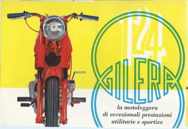 Gilera 124 Motoleggera - Volantino Pubblicitario 1959 - Grafica Donzelli Gilera 124 Motoleggera - Volantino Pubblicitario 1959 - Grafica Donzelli