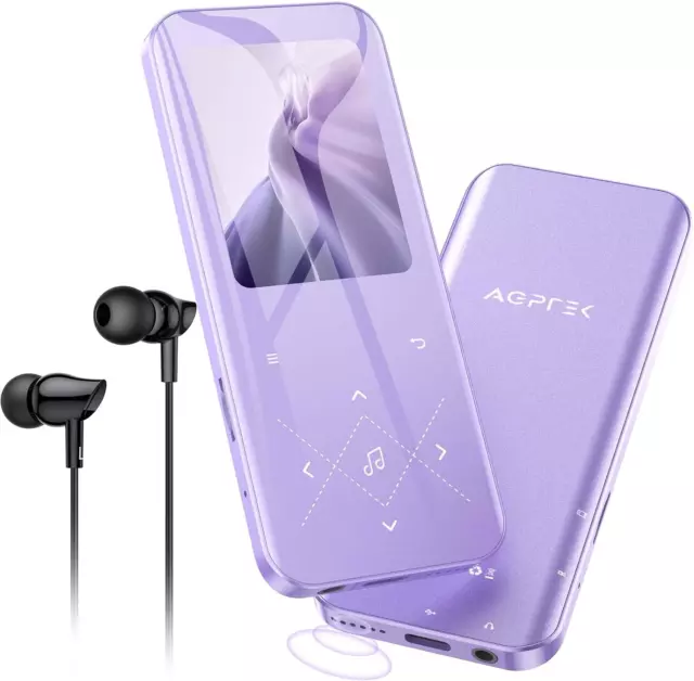 32Go MP3 Bluetooth 5.3 Avec Haut-Parleur , 2,4" Écran Coloré Lecteur Musique Son