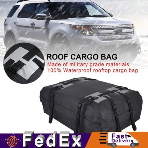 WATERPROOF CAR ROOF Top Rack Carrier Cargo Bag Luggage Storage Cube Bag