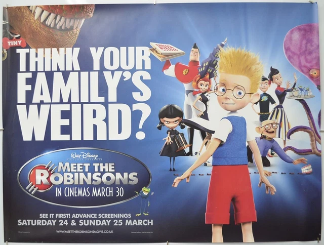 MEET THE ROBINSONS (2007) Original Quad Film Poster - Angela Bassett