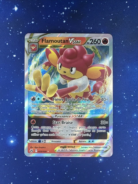 Pokemon Card Flamoutan Vstar 023/159 Zenith Supreme Sword & Shield