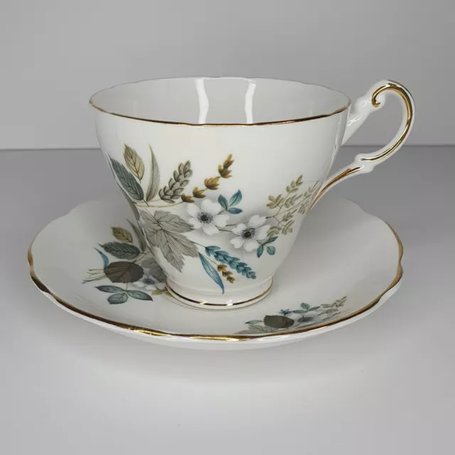 Vintage Regency English Harvest Bouquet Bone China Vintage Tea Cup & Saucer