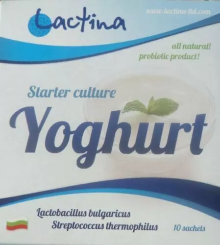 Cultivo iniciador de yogur auténtico de Bulgaria, Lactina Entrega gratuita