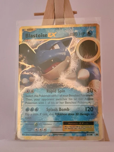 Blastoise EX 21/108 XY Evolutions Pokémon Card (2016) Near Mint