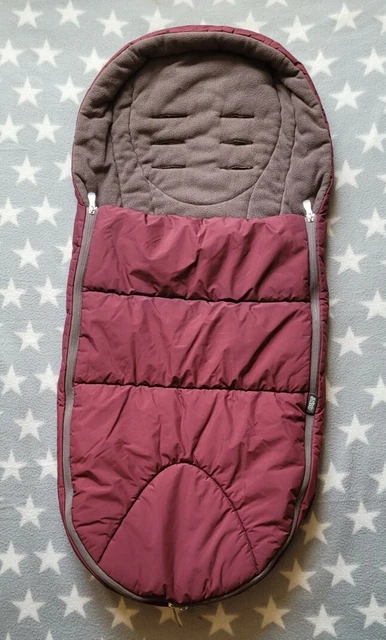 Mamas And Papas Cold Weather Plus Footmuff Cosy Toe Bag in Plum Wine Burgundy