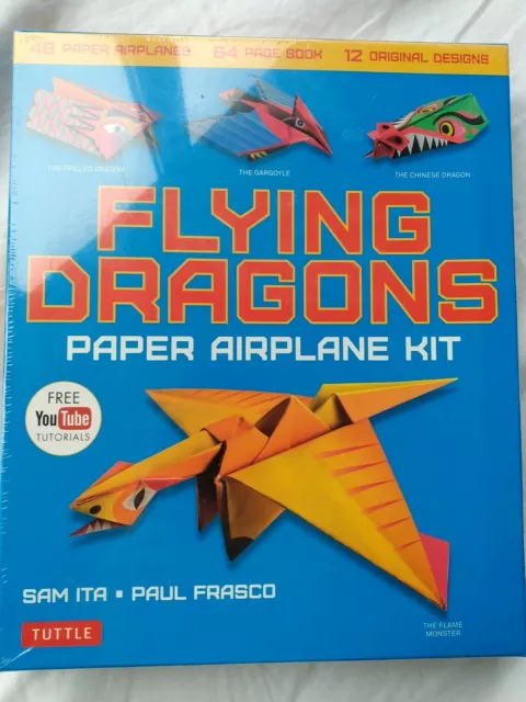 Flying Dragons Paper Airplane Kit 48 Paper Airplanes, 64 Page I... 9780804848572