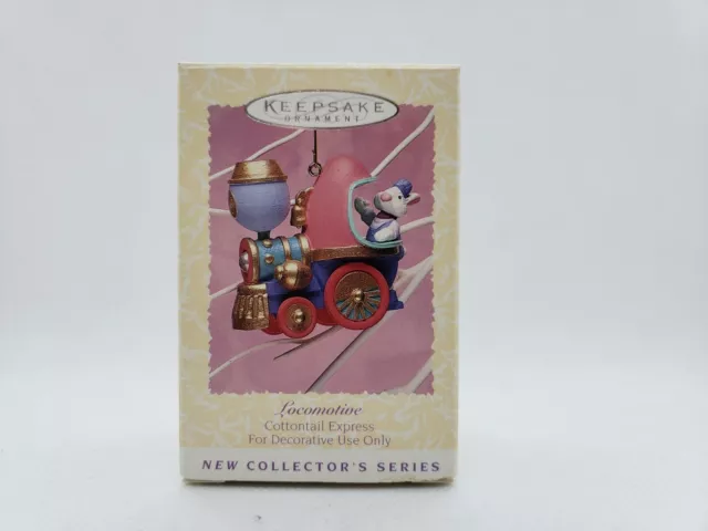 NIB VTG 1996 COTTONTAIL EXPRESSSERIES LOCOMOTIVE Hallmark Keepsake Ornament