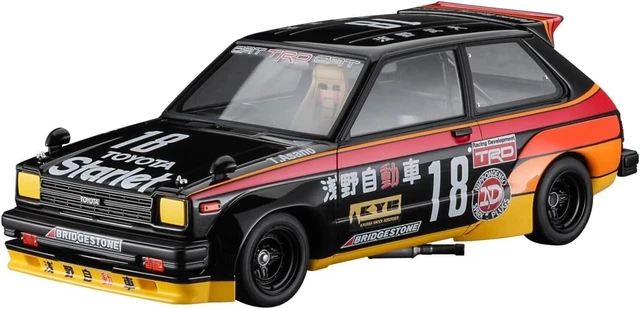 Maquette Plastique Hasegawa 1:24 Toyota Starlet KP61 S (modèle Milieu 1980) - Kit à Monter, Niveau 15+, édition Japonaise